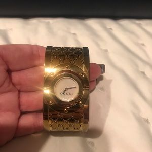 Authentic Gucci cuff watch